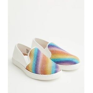 CELEBRATE LOVE RAINBOW EMBELLISHED SLIP ON SNEAKER